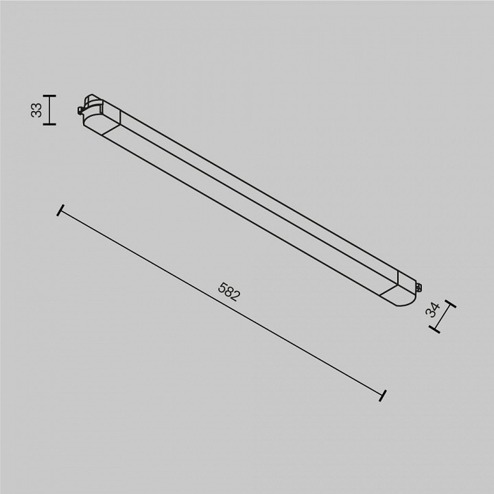 Накладной светильник maytoni technical basis tr000-1-24w3k-b_1