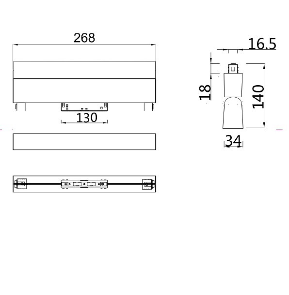 Накладной светильник maytoni basis tr013-2-20w3k-b