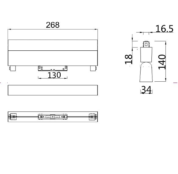Светильник на штанге maytoni basis tr013-2-20w3k-w