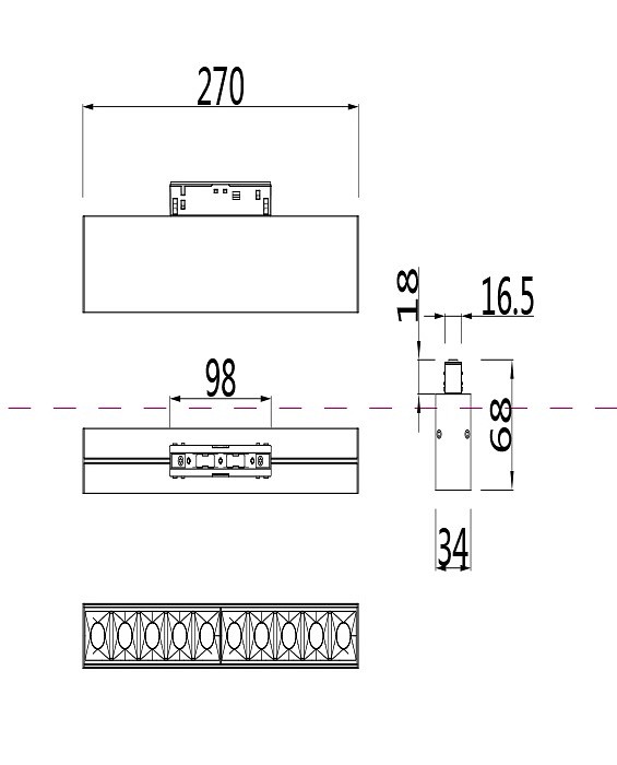 Накладной светильник maytoni points tr014-2-20w4k-w