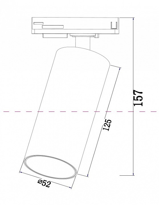 Светильник на штанге maytoni focus led tr021-1-12b4k