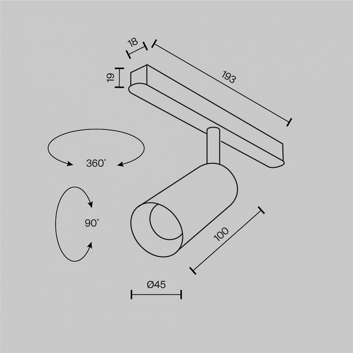 Светильник на штанге maytoni focus led tr032-2-5w3k-m-bw