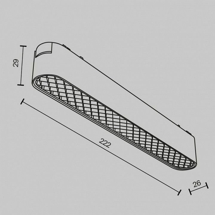 Накладной светильник maytoni basis grid tr084-1-12w3k-w