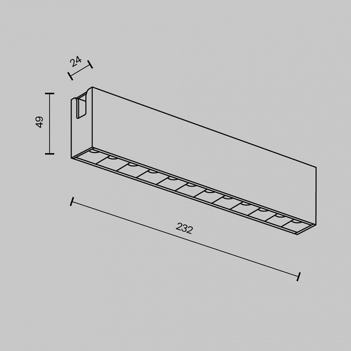 Накладной светильник maytoni points tr150-1-12w3k-m-b