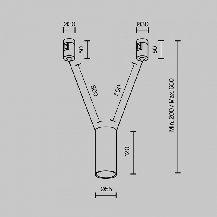 Подвесной светильник maytoni technical focus led tr157-1-12w4k-pt
