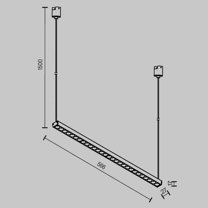 Подвесной светильник maytoni points tr169-1-26w3k-m-b