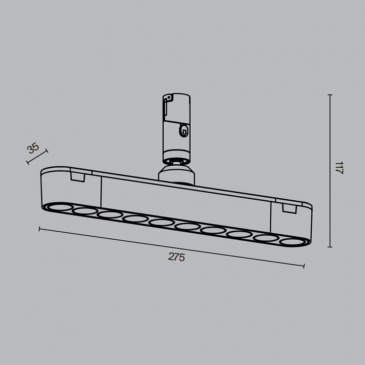 Светильник на штанге maytoni points rot tr203-1-10w3k-s-b