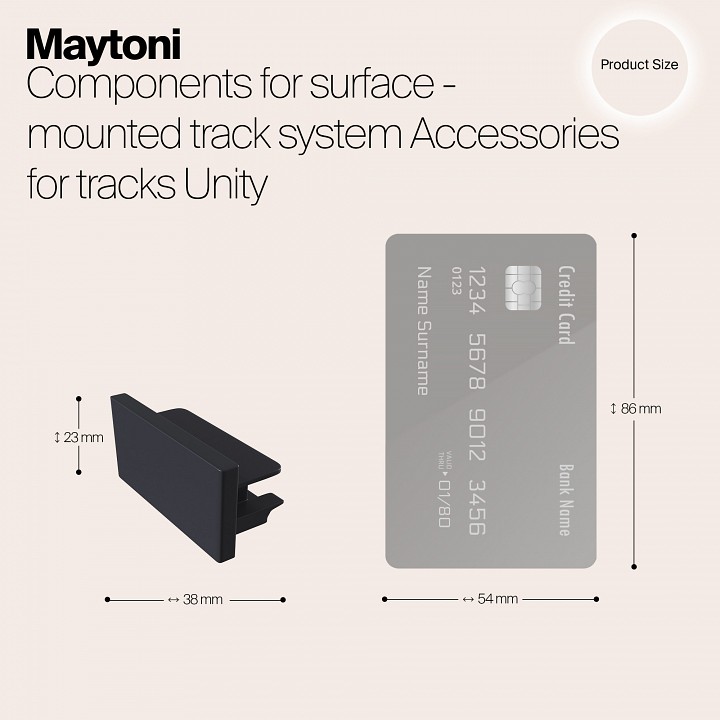Соединитель maytoni accessories for tracks tra001ec-11b