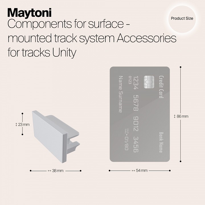 Заглушка maytoni accessories for tracks tra001ec-11w