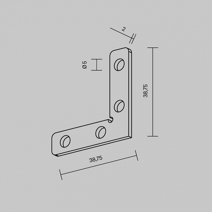 Крепление для трека maytoni accessories for tracks exility tra034d-cl-42s