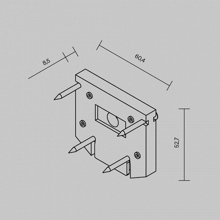 Заглушка для трека maytoni accessories for tracks exility tra034d-ec-422w