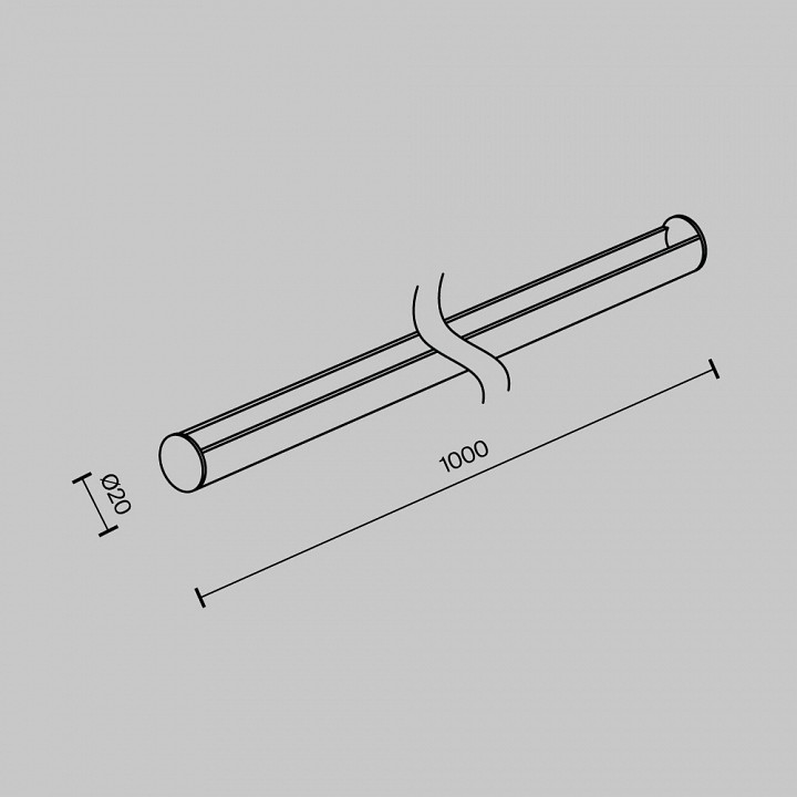 Крепление для треков-ремней maytoni accessories for system parity tra130sr-1b