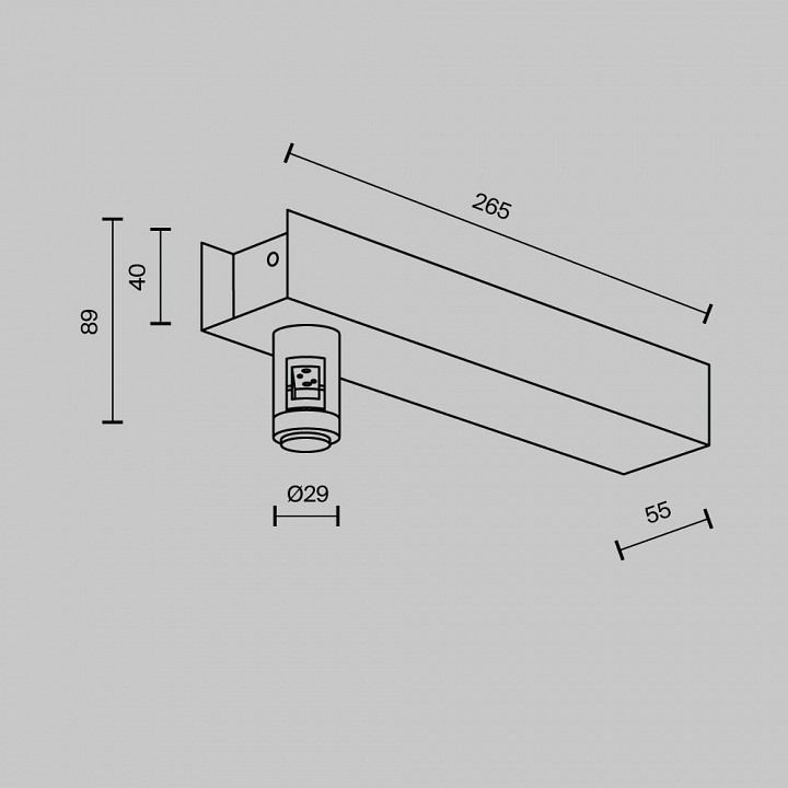 Основание на штанге maytoni accessories for tracks flarity tra155cw-bb-b