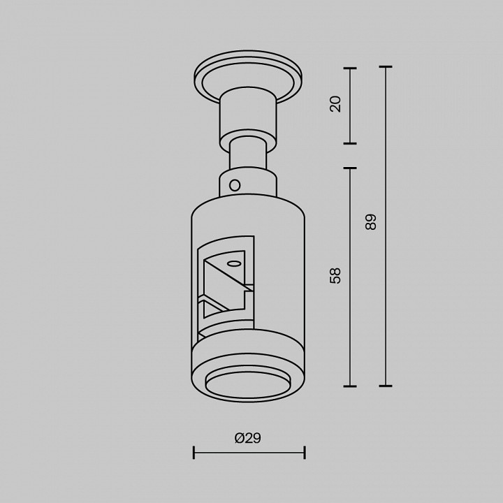 Основание на штанге maytoni accessories for tracks flarity tra155cw-s1-b