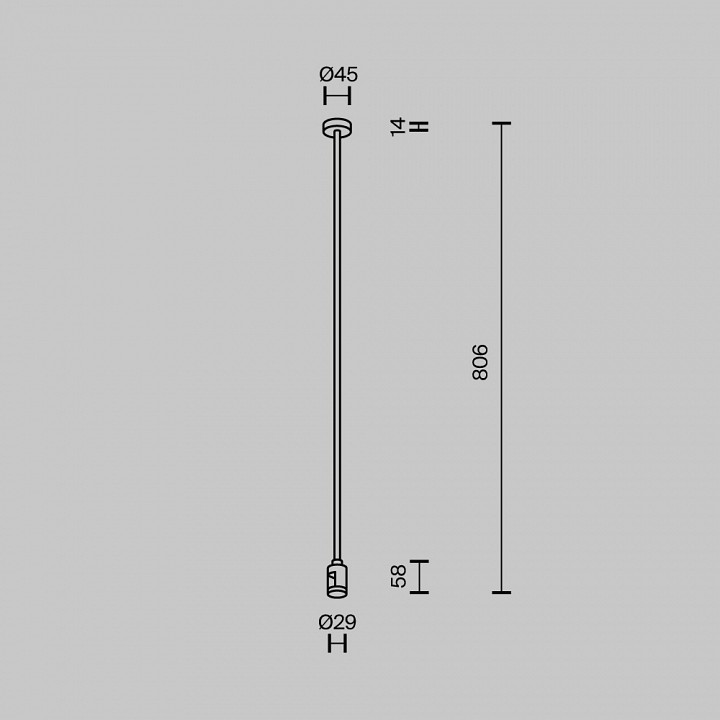 Основание на штанге maytoni accessories for tracks flarity tra159c-sl1-bs