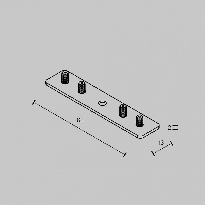 Крепление для трека maytoni accessories for tracks exility tram034ci-r-41b