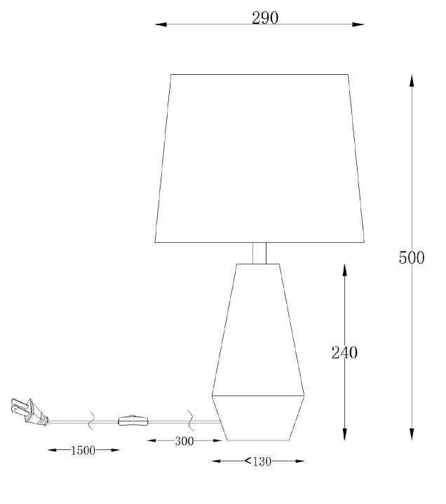 Настольная лампа декоративная maytoni calvin table z181-tl-01-b
