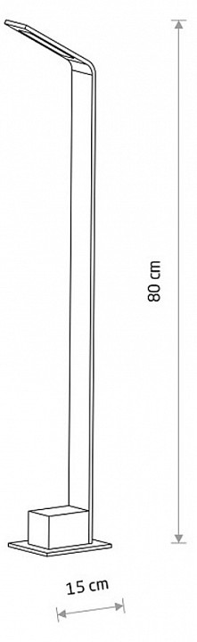 Наземный низкий светильник nowodvorski slim led 11540
