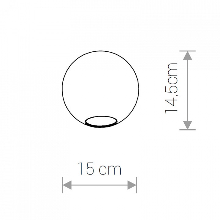 Плафон стеклянный nowodvorski cameleon sphere s tr 8531