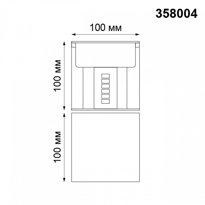 Накладной светильник novotech kaimas 358004