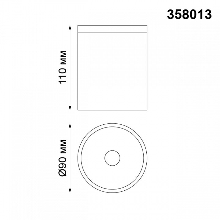 Накладной светильник novotech tumbler 358013