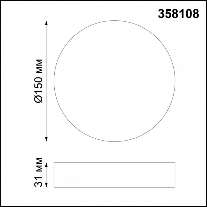 Накладной светильник novotech ornate 358108