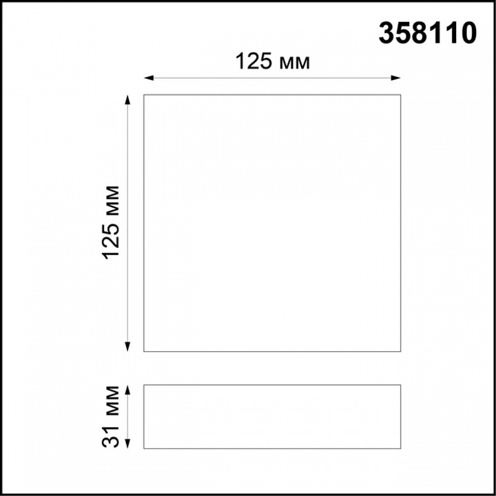 Накладной светильник novotech ornate 358110