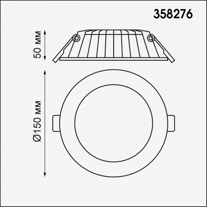 Встраиваемый светильник novotech gesso 358276