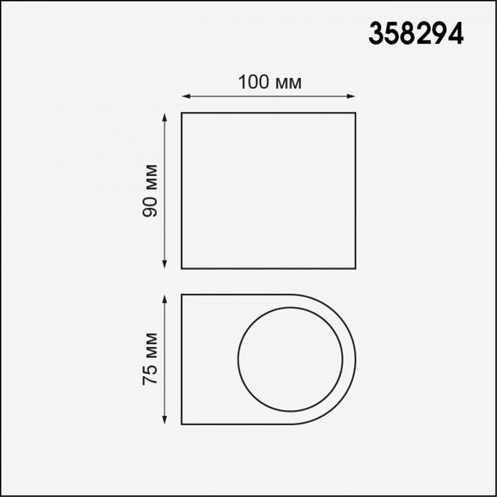 Накладной светильник novotech opal 358294