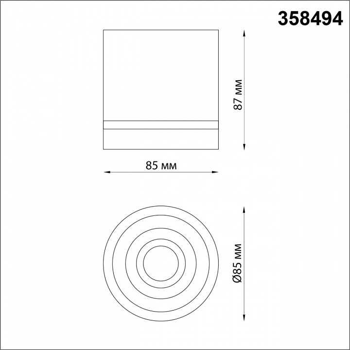 Накладной светильник novotech arum 358494