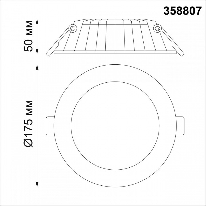 Встраиваемый светильник novotech gesso 358807