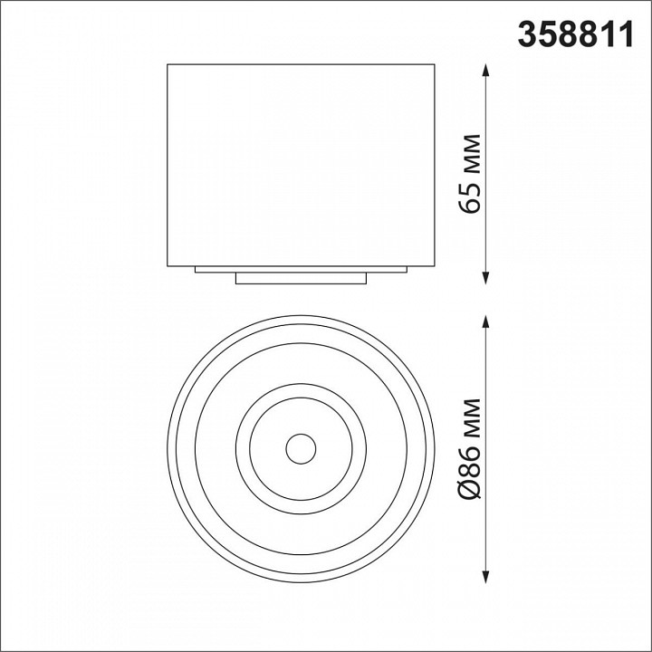 Накладной светильник novotech gesso 358811