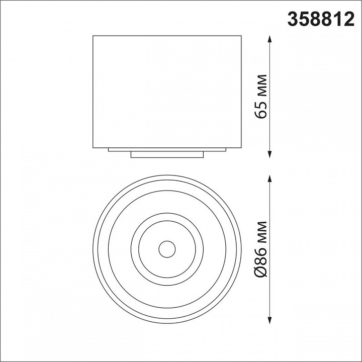 Накладной светильник novotech gesso 358812
