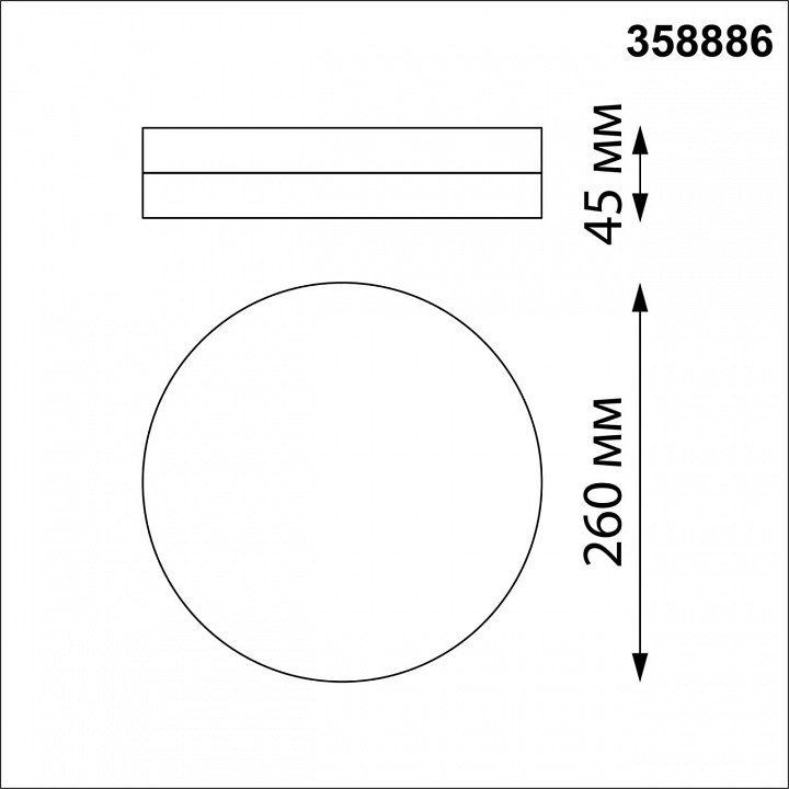 Накладной светильник novotech opal 358886