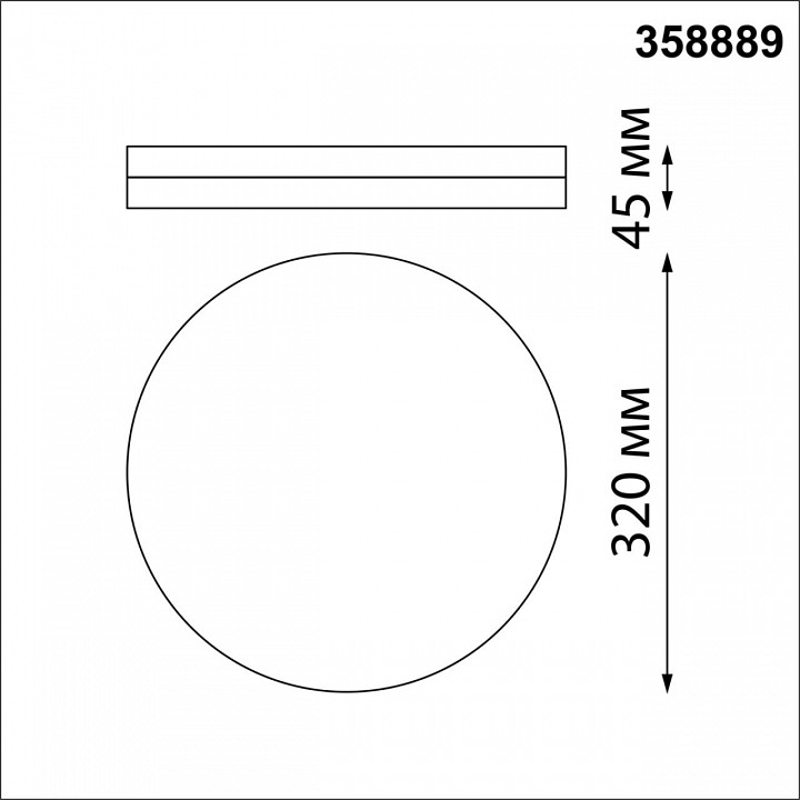 Накладной светильник novotech opal 358889