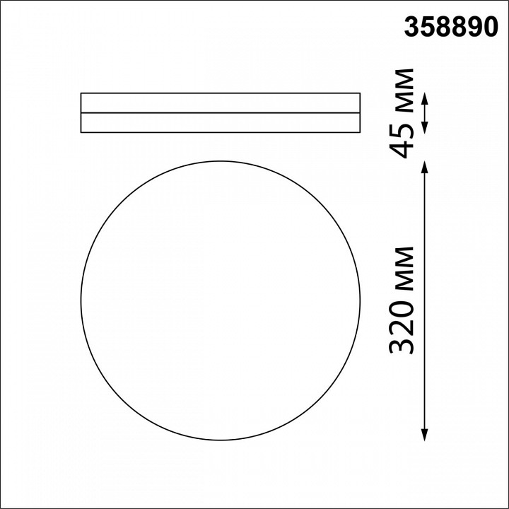 Накладной светильник novotech opal 358890