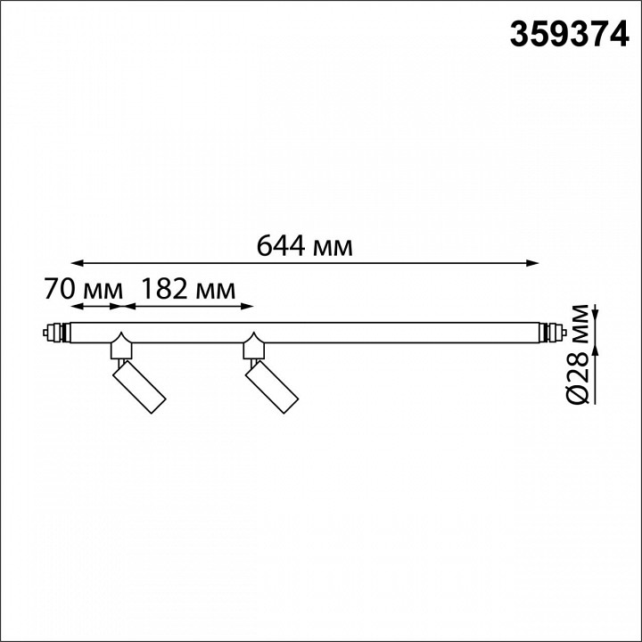 Модульный светильник novotech glat 359374