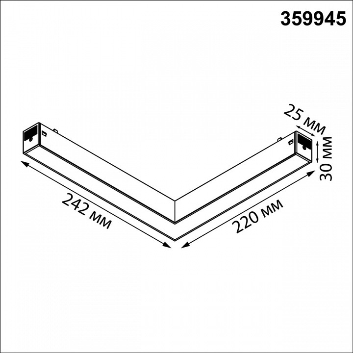 Встраиваемый светильник novotech vector 359945