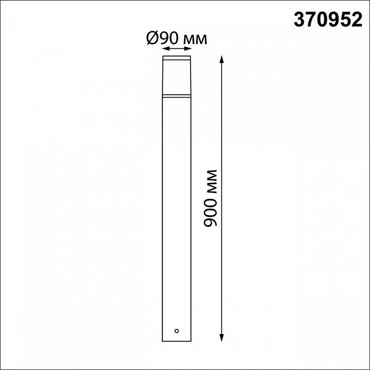 Наземный низкий светильник novotech vido 370952