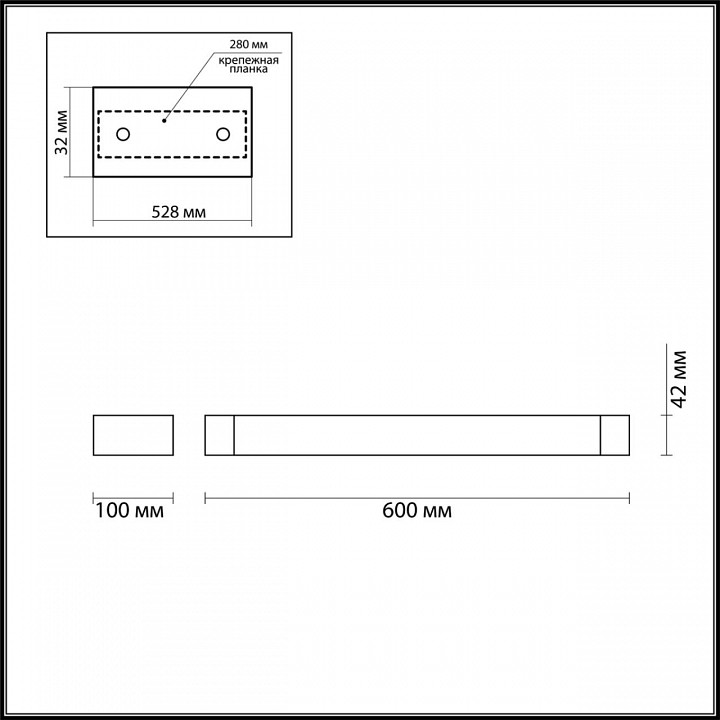 Накладной светильник odeon light arno 3888/18wb