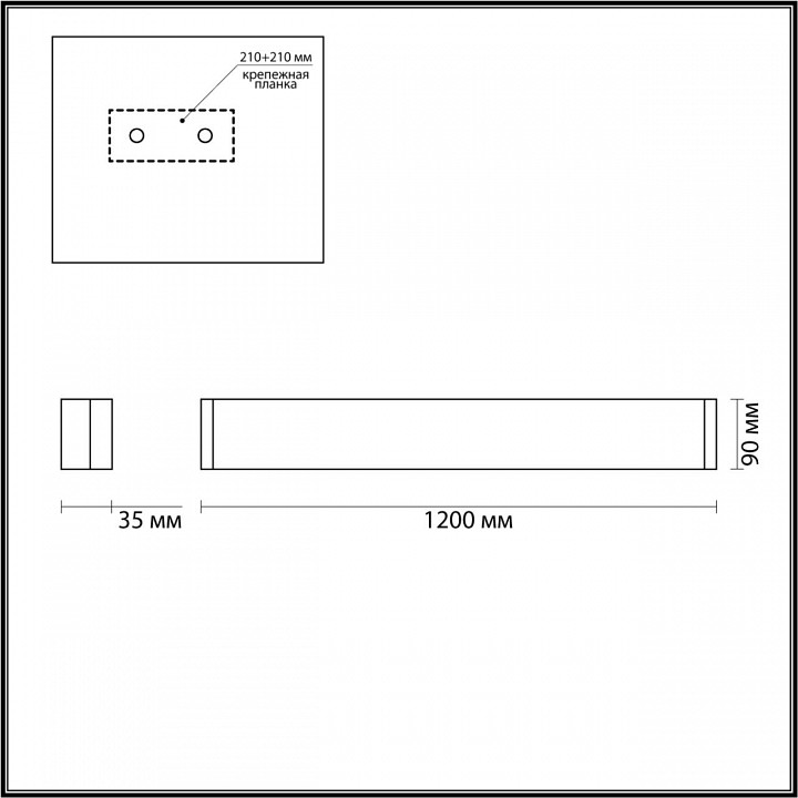 Накладной светильник odeon light framant 4295/40wl