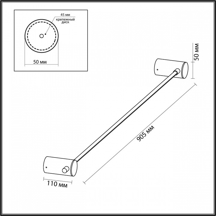 Накладной светильник odeon light dalia 4395/8wl