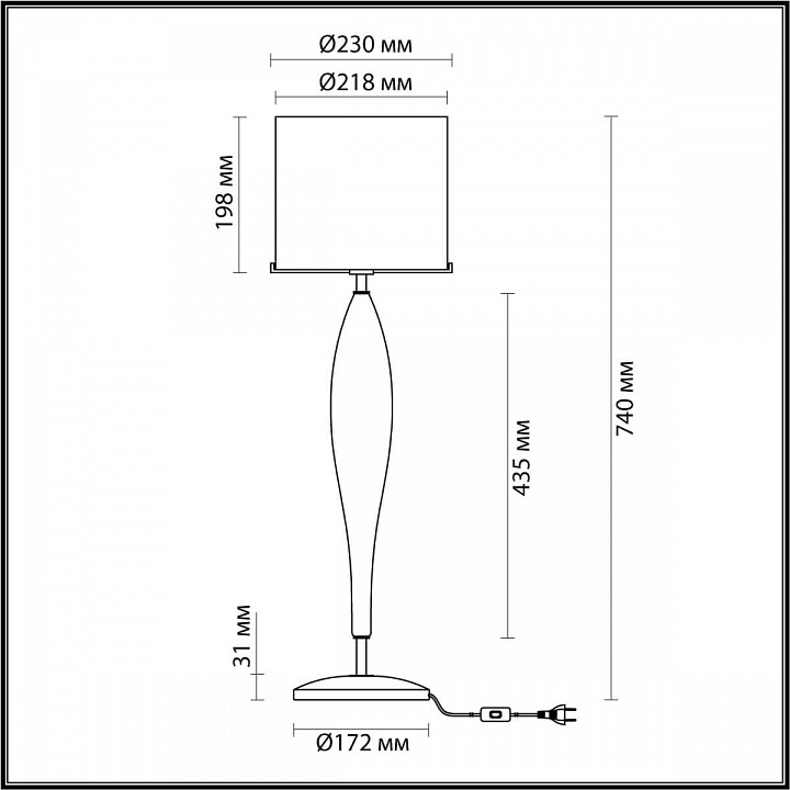 Настольная лампа декоративная odeon light tower 4850/1t