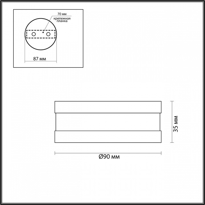 Накладной светильник odeon light reus 6613/7cl