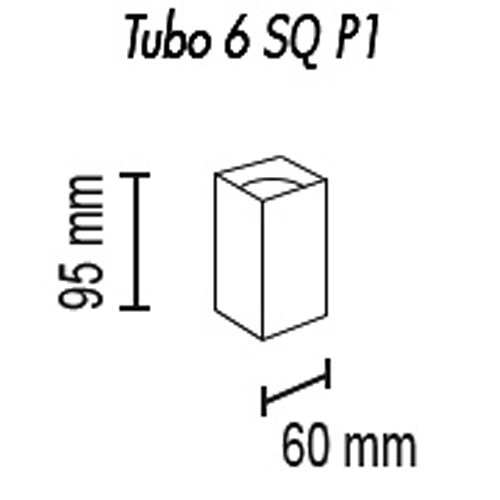 Накладной светильник topdecor tubo6 sq tubo6 sq p1 27