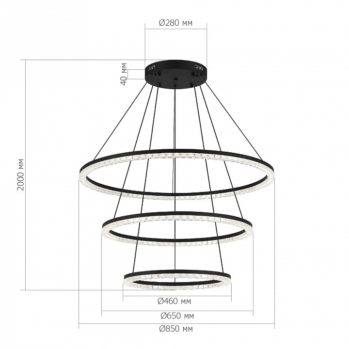 Подвесной светильник st-luce euclidics sl1018.403.03