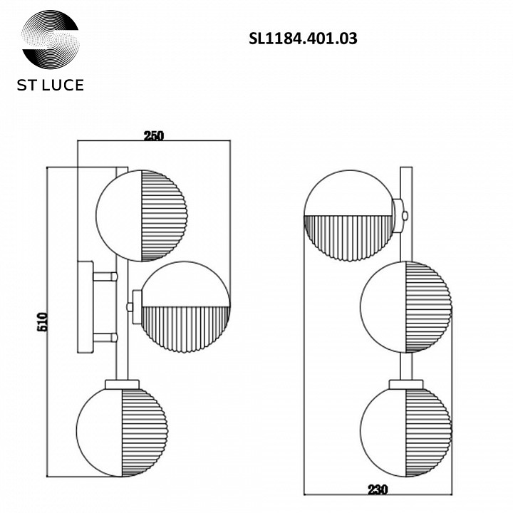Бра st-luce todo sl1184.401.03