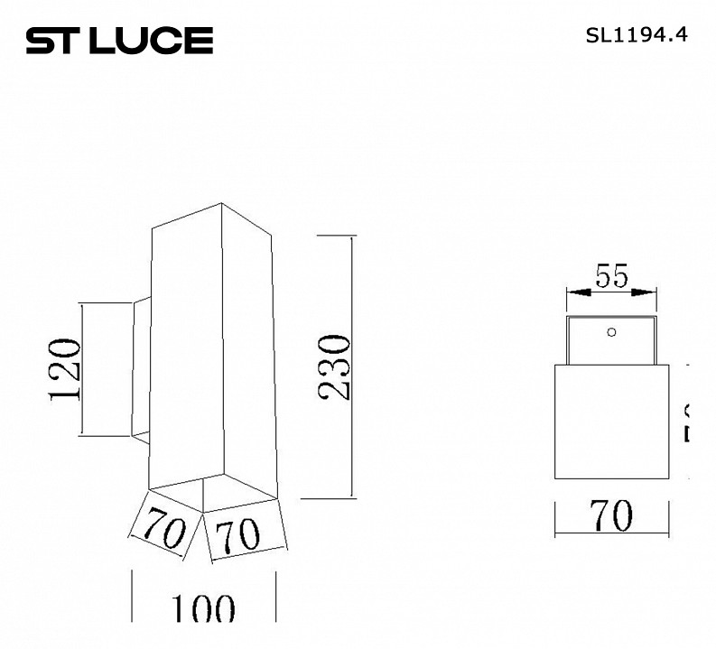 Накладной светильник st-luce earthy sl1194.401.01