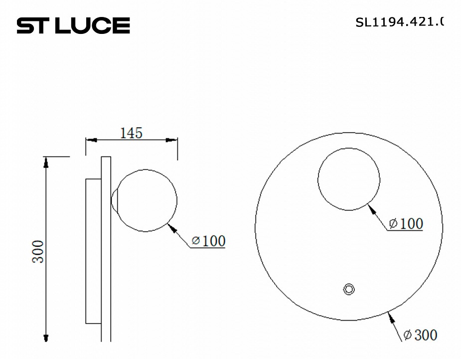 Накладной светильник st-luce earthy sl1194.421.01