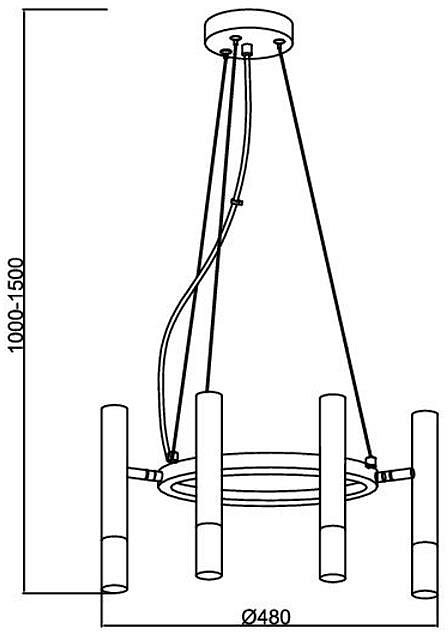 Подвесная люстра st-luce eclip sl1236.203.06